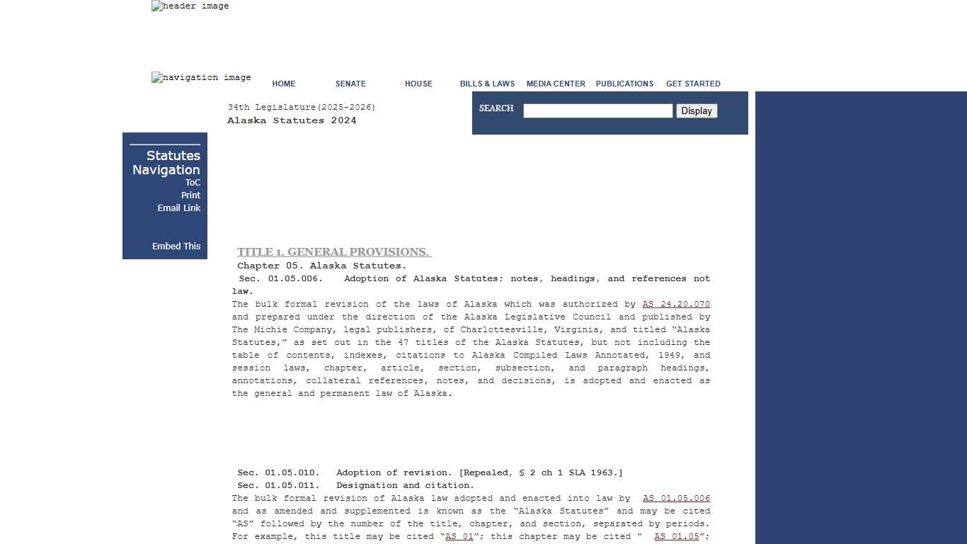 Alaska Statutes 2024